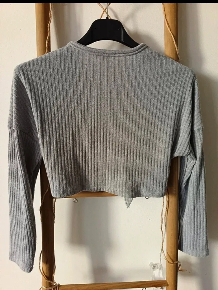 Gilet court gris - photo numéro 2