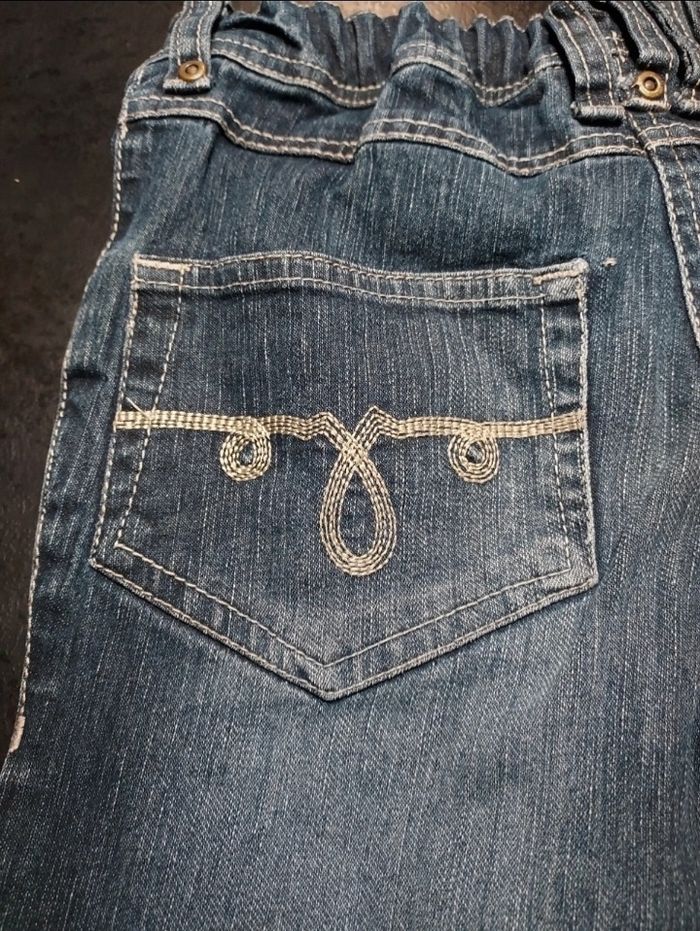 Jeans fille bleu - photo numéro 3