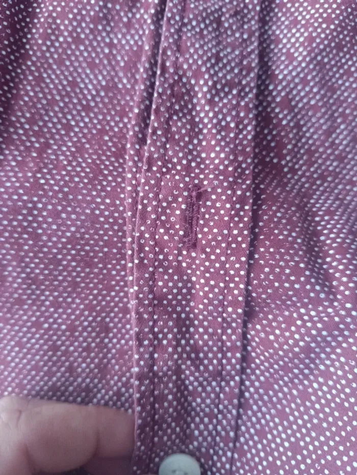 Chemise a point rouge bordeaux Superdry - photo numéro 6