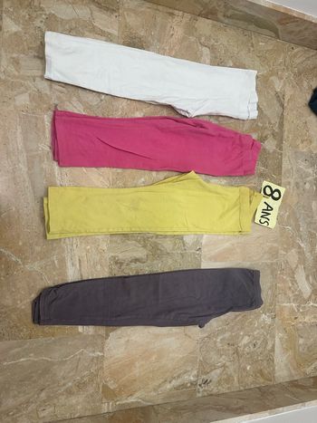 Lot leggings pantacourt 8 ans 