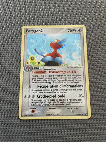 Carte Pokémon Porygon2 Holo 12/115 EX Forces Cachées