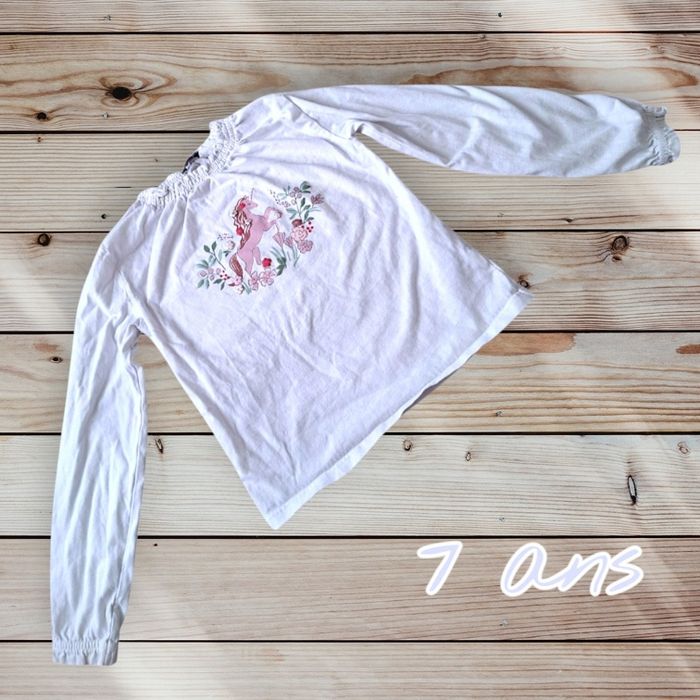 🦄 T-shirt manches longues licorne Sergent Major – 7 ans 🦄 - photo numéro 1