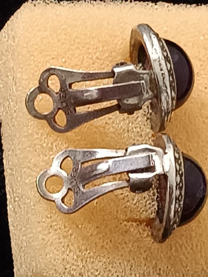 Boucles d'oreilles argent améthyste - photo numéro 7