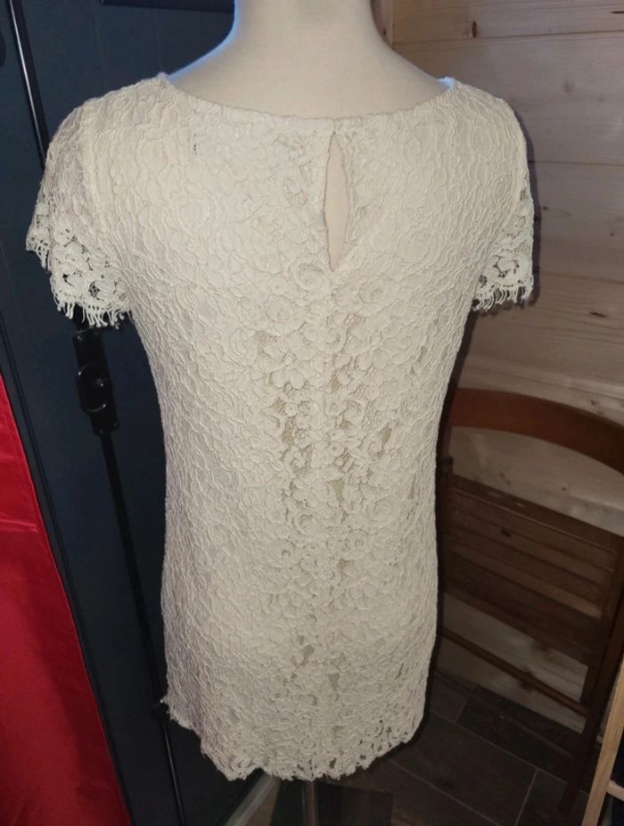 Robe dentelle blanche S - photo numéro 4
