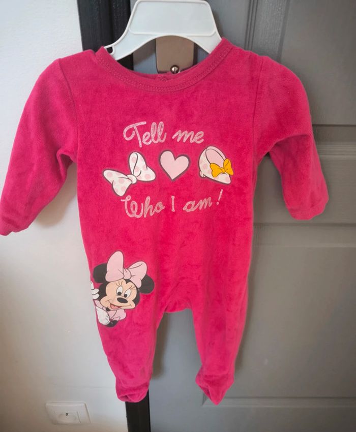 Pyjama bebe fille velours Disney 6 mois