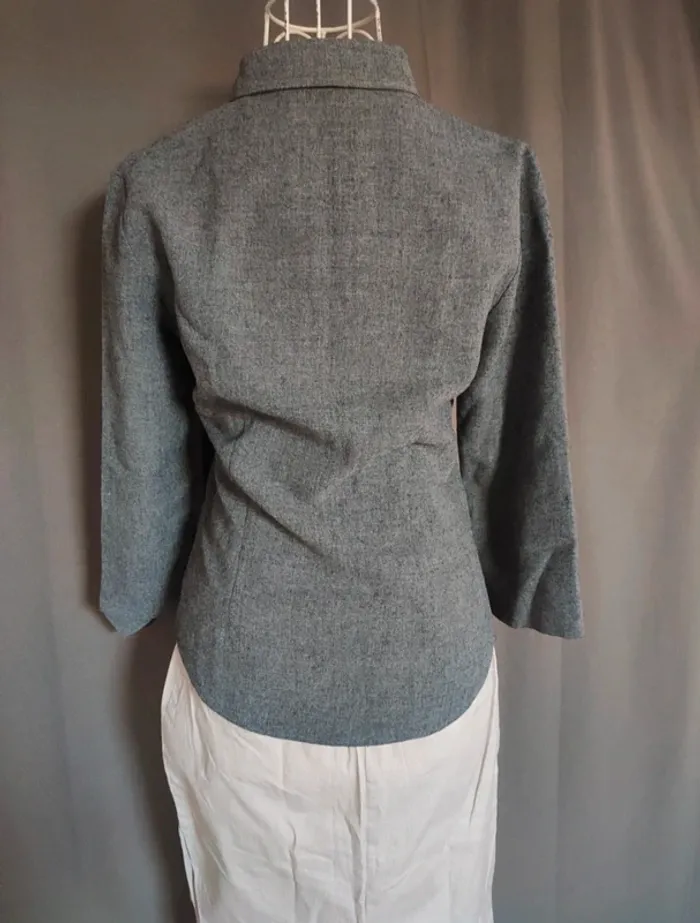 Veste grise chic Naf Naf 36 - photo numéro 3