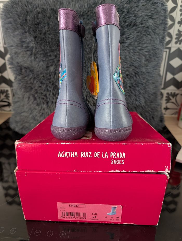 Chaussures fille tout cuir doux et souple. Taille 24. Agatha Ruiz de la Prada - photo numéro 2