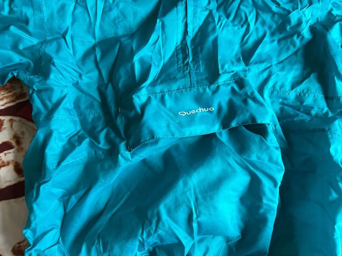 Pull kway poche kangourou quechua 6 ans bleu - photo numéro 4