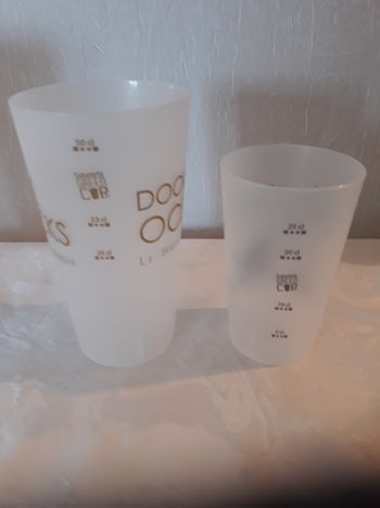 Faby27800 Gobelet "Carré des Docks" x 2 en plastique, couleur blanc