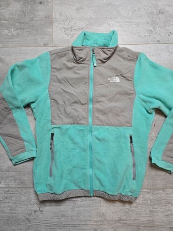 🌟 Polaire bleu vert et gris full zip The Norh Face - Taille L

🌟