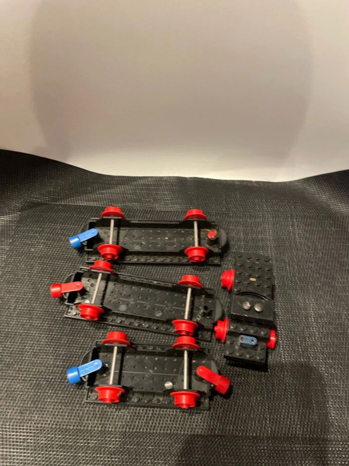 Lego train lot wagons et moteur 4,5V non testé vintage à nettoyer - photo numéro 15