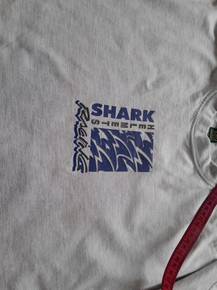 Tee shirt moto vintage shark helmets racing - photo numéro 9