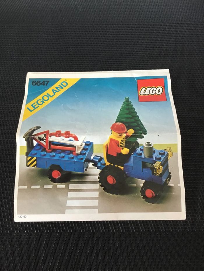 Lego vintage NOTICE set 6647  tracteur voirie Legoland - photo numéro 4
