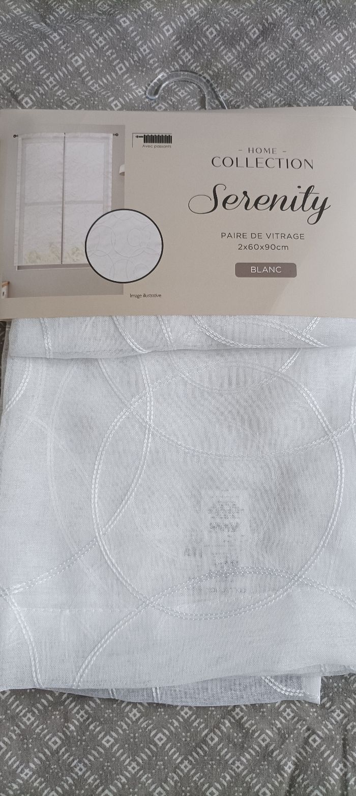 Paire de rideaux blanc - photo numéro 4