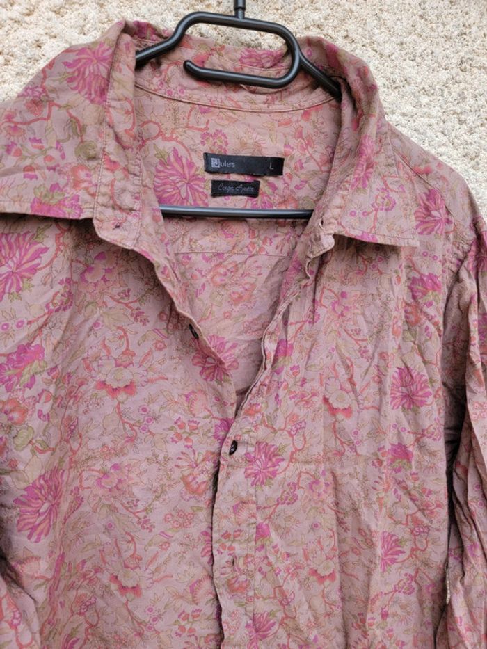 Chemise fleurie à motif Antoine tie and dye grunge vintage - photo numéro 2