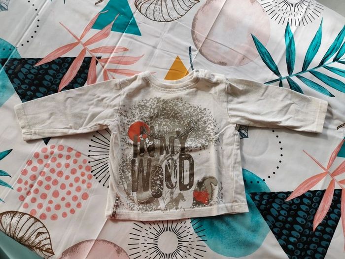 Tee shirt ML alphabet 18 mois