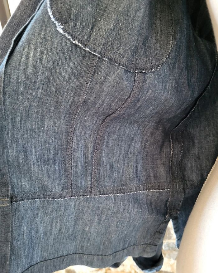 Veste en jean légère bleue Yugane Taille 40 42 - photo numéro 6