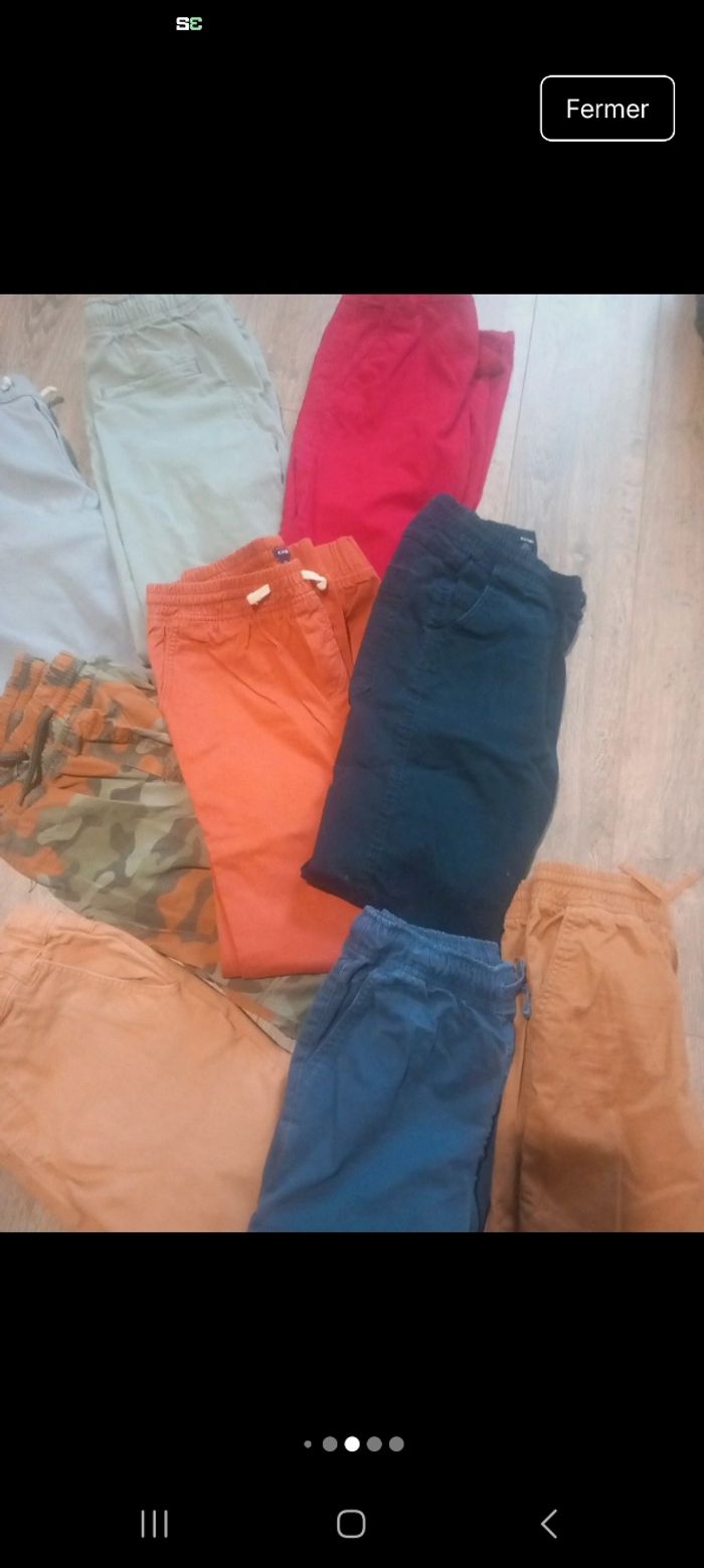 Lot 9 pantalons garçon 12 ans - photo numéro 4