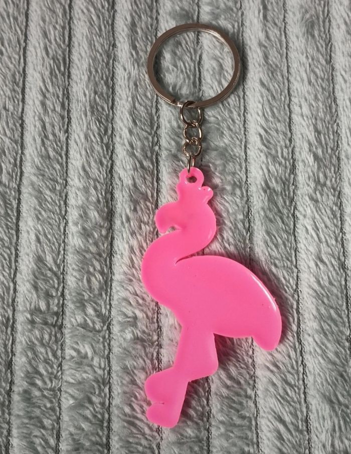 Porte-clés flamant rose - photo numéro 2