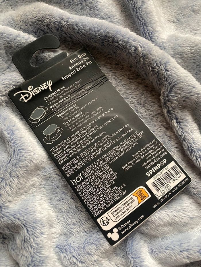 Anneau de support téléphone extra fin Mickey Minnie Mouse Slim Grip disney - photo numéro 2