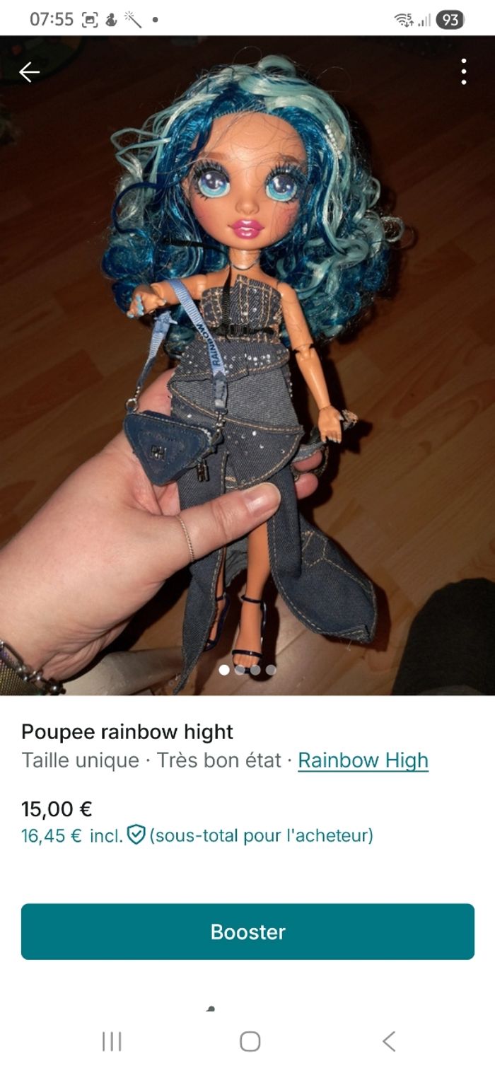 Poupee rainbow hight