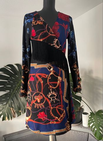 Robe portefeuille imprimée 101 Idées – T. S/M