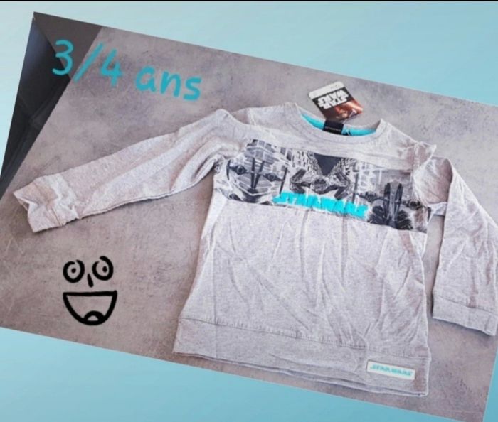 T-shirt 3/4 ans star wars