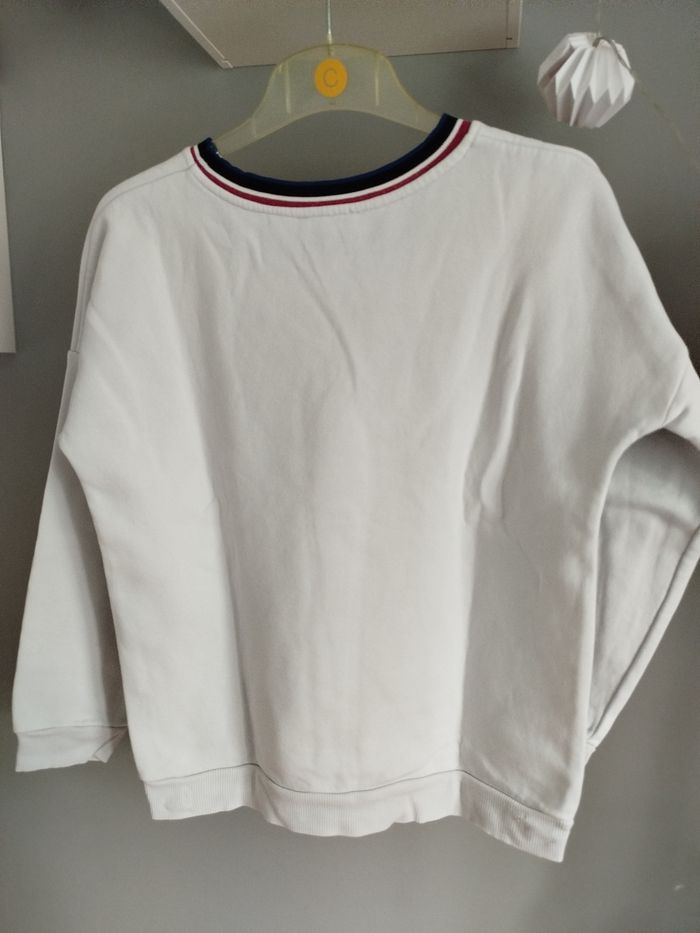 Sweat blanc taille XS cache cache" 1990" - photo numéro 3