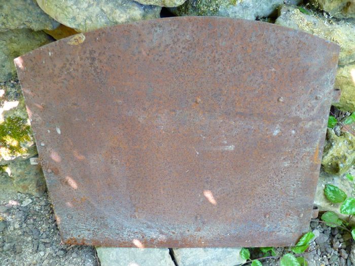 Porte ancienne four metal vieilli bricolage aménagement vintage TBE - photo numéro 3