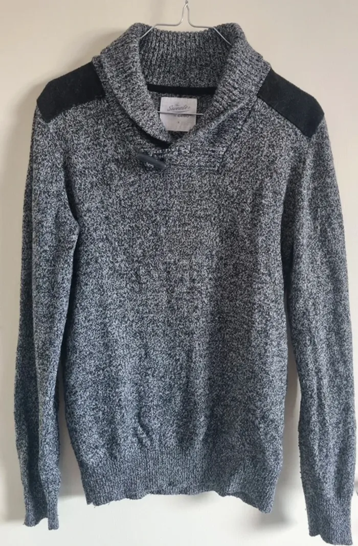 Pull ras de cou gris Celio Homme Taille XS - photo numéro 2
