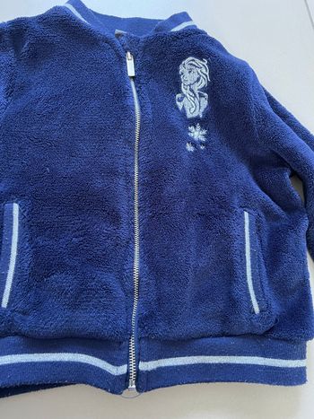 Gilet fille bleu 4 ans