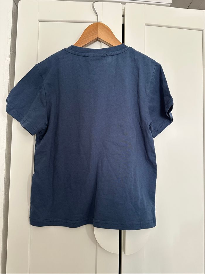 T-shirt manches courtes minecraft bleu/vert taille 8 ans neuf avec étiquette - photo numéro 2