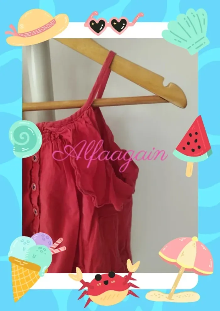 Robe catimini rouge 4ans - photo numéro 4
