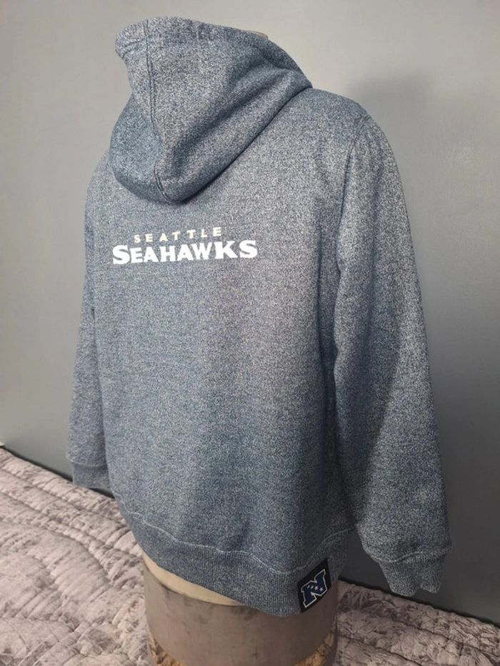 Veste épaisse à capuche nfl / taille XL homme / bleu / sérigraphie - photo numéro 10