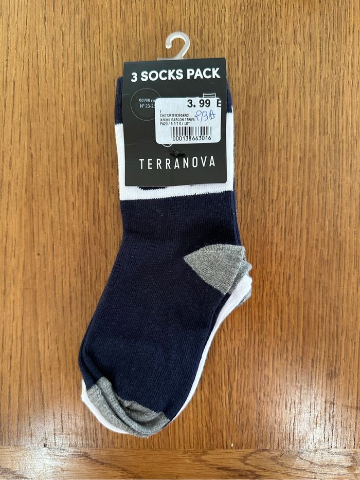 3 paires de chaussettes