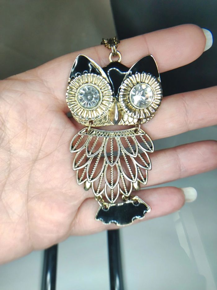 Sautoir chouette articulée - photo numéro 5