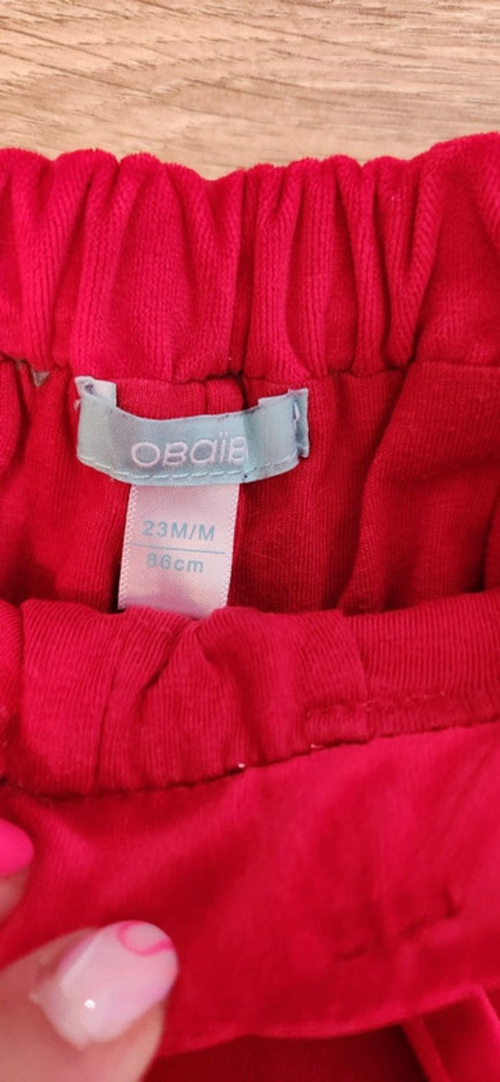 Short velours 2 ans - photo numéro 3