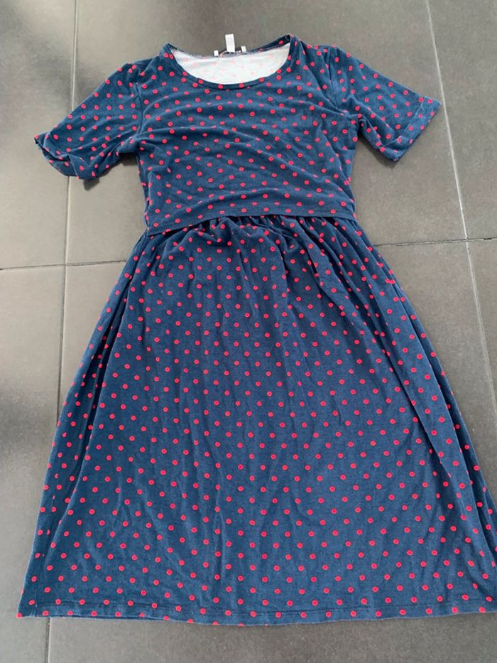 Robe maternité grossesse et allaitement envie de fraise 36-38