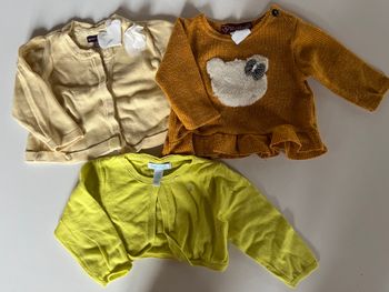 Lot gilet pull 6 mois