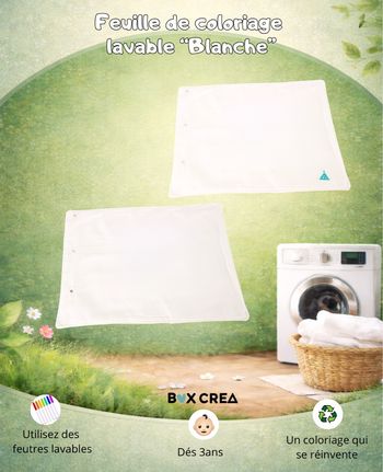 Recharge feuille de coloriage blanche 