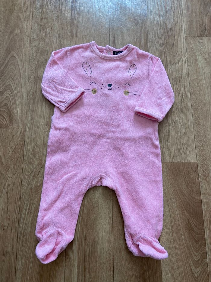 Lot de 2 pyjamas roses velours 3M - photo numéro 4