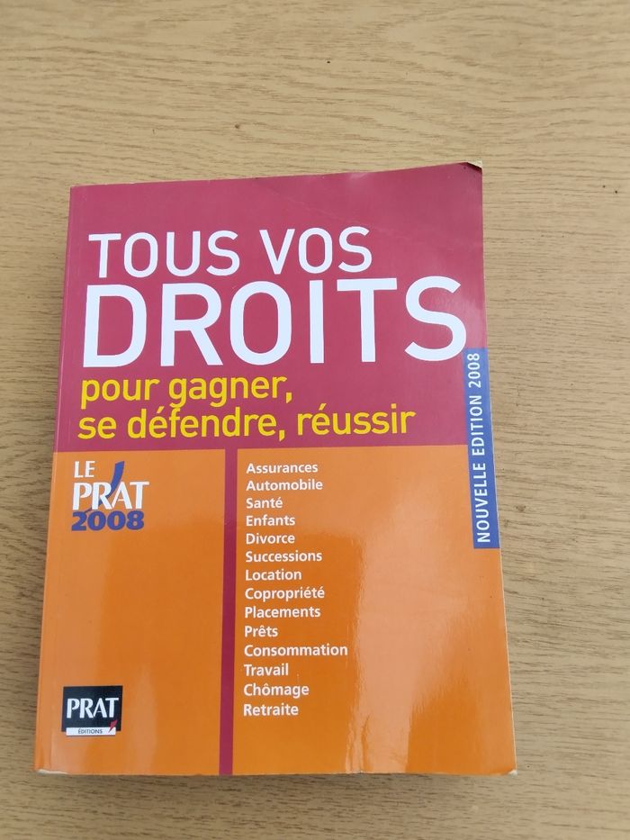 Tous vos droits pour gagner, se défendre, réussir le prat 2008