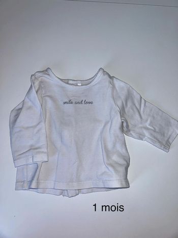 Tee shirt 1 mois