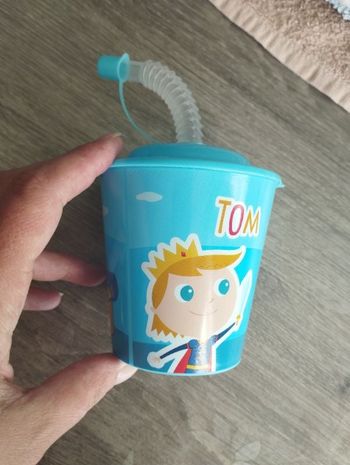 Gobelet avec paille "Tom"