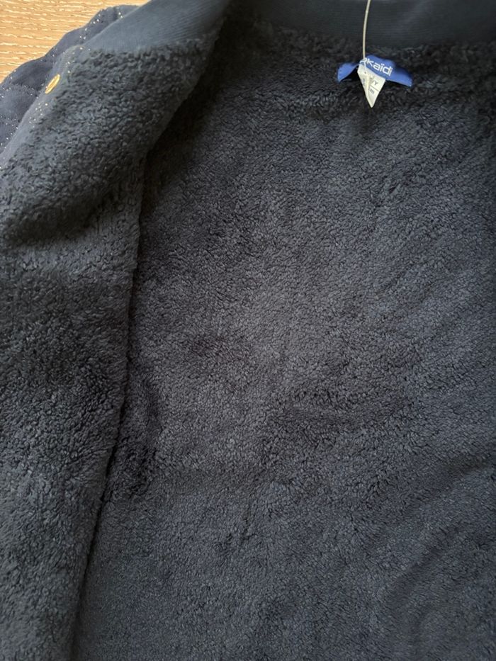 Gilet veste chaude Okaïdi fille 10 ans fourrure neuf étiquette - photo numéro 2