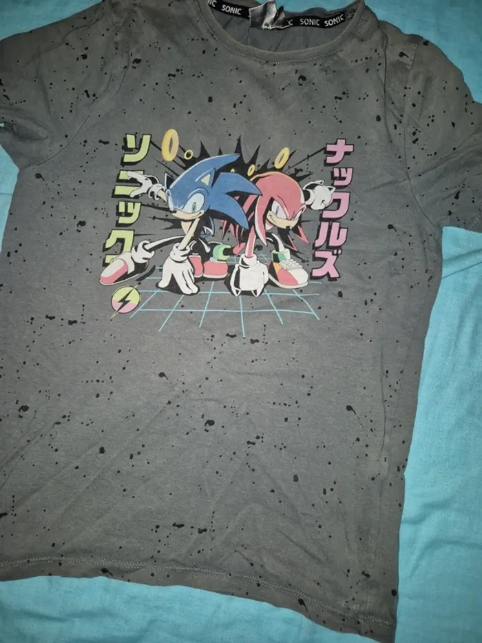 Tee shirt sonic 12ans