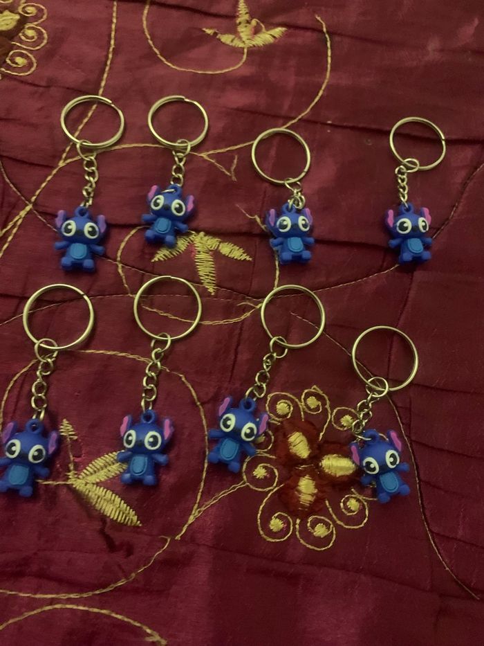 Lot de 10 porte clé Stich - photo numéro 3