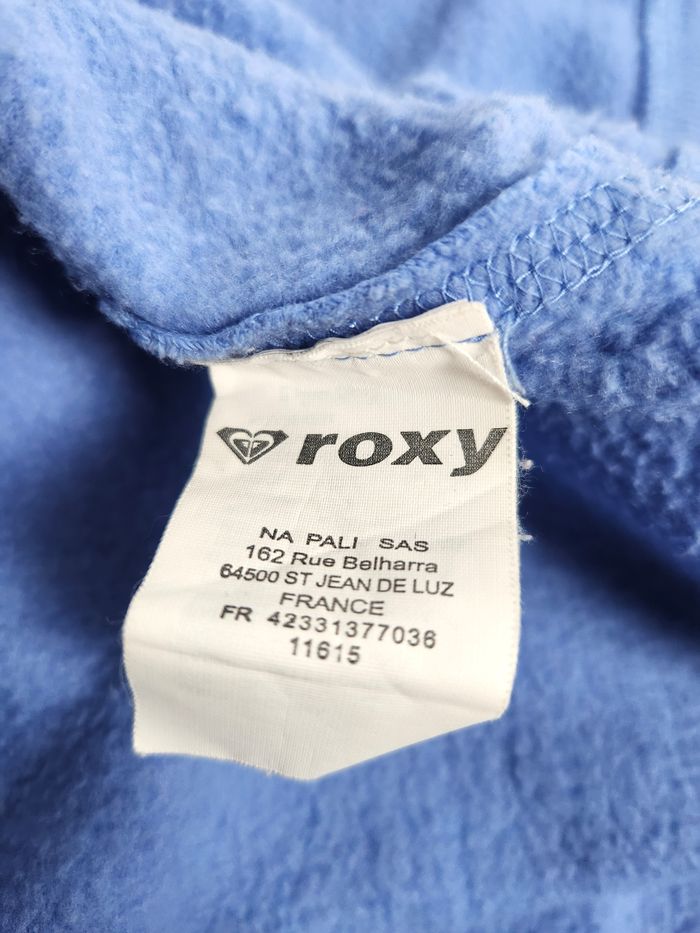Sweat à Capuche Zippé Roxy Femme Bleu - Taille S - photo numéro 6