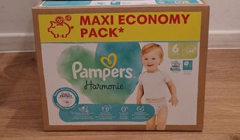 2 cartons Pampers harmonie MaxiEcoPack Taille 6 - carton de 62 couches