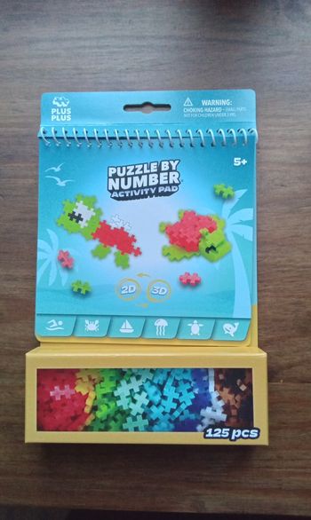 Puzzle by number activity pad 2D 3D neuf